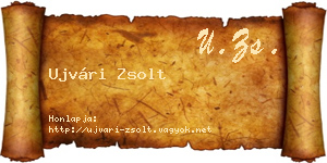 Ujvári Zsolt névjegykártya